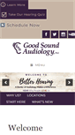 Mobile Screenshot of goodsoundaudiology.com